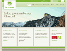 Tablet Screenshot of dasnaturhaus.net